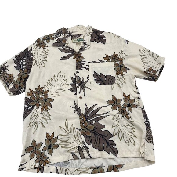 Havana Jacks Cafe Tropical Breeze Wear Rayon Floral Hawaiian Shirt L - Picture 1 of 5